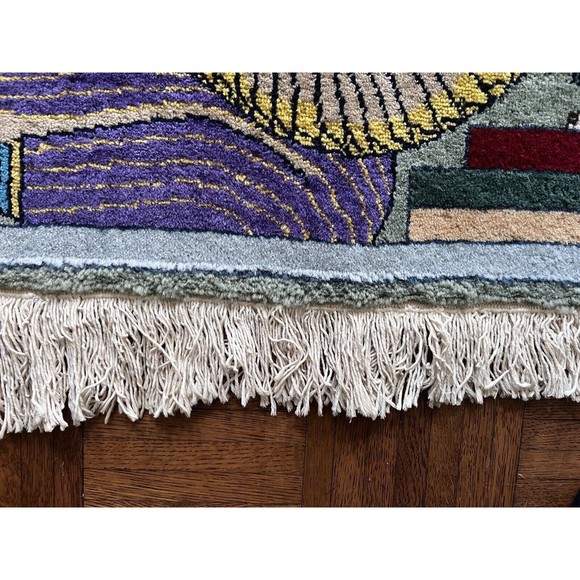 Egyptian Pharoah And Hieroglyphic Theme Rug/decorative wall Hanging - Picture 6 of 15